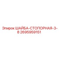 2695959151 ШАЙБА-СТОПОРНАЯ-3-8 Epiroc