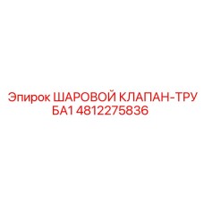 4812275836 ШАРОВОЙ КЛАПАН-ТРУБА1 Epiroc