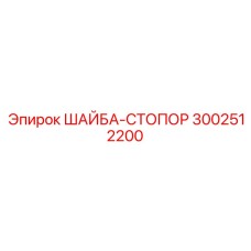 3002512200 ШАЙБА-СТОПОР Epiroc