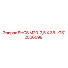 GS12066598 SHCS M20-2,5 X 35… Epiroc