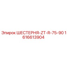 1616613904 ШЕСТЕРНЯ-ZT-R-75-90 Epiroc