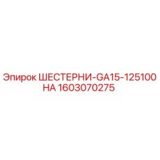 1603070275 ШЕСТЕРНИ-GA15-125100HA Epiroc