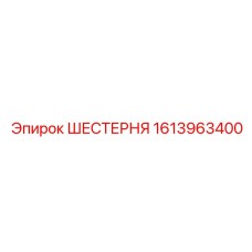 1613963400 ШЕСТЕРНЯ Epiroc