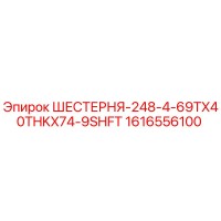 1616556100 ШЕСТЕРНЯ-248-4-69TX40THKX74-9SHFT Epiroc