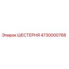 4730000768 ШЕСТЕРНЯ Эпирок