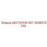 2658373749 ШЕСТЕРНЯ-65Т Epiroc