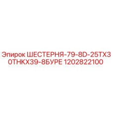 1202822100 ШЕСТЕРНЯ-79-8D-25TX30THKX39-8БУРЕ Epiroc
