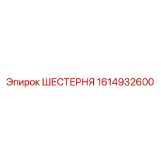 1614932600 ШЕСТЕРНЯ Epiroc