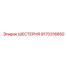 9170316850 ШЕСТЕРНЯ Epiroc