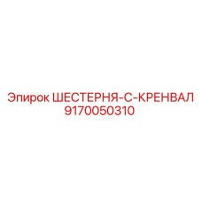 9170050310 ШЕСТЕРНЯ-C-КРЕНВАЛ Epiroc
