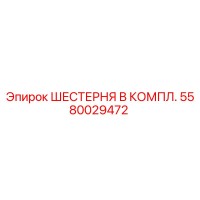 ШЕСТЕРНЯ В КОМПЛ. 5580029472 Epiroc