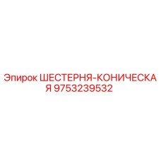 9753239532 ШЕСТЕРНЯ-КОНИЧЕСКАЯ Epiroc