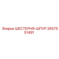 2657551491 ШЕСТЕРНЯ-ШПУР Epiroc