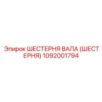 1092001794 ШЕСТЕРНЯ ВАЛА (ШЕСТЕРНЯ) Epiroc
