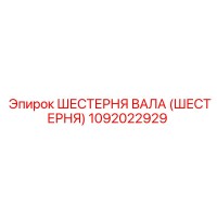 1092022929 ШЕСТЕРНЯ ВАЛА (ШЕСТЕРНЯ) Epiroc