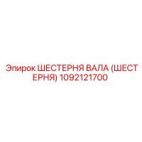 1092121700 ШЕСТЕРНЯ ВАЛА (ШЕСТЕРНЯ) Epiroc