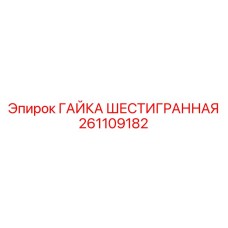 261109182 ГАЙКА ШЕСТИГРАННАЯ Epiroc