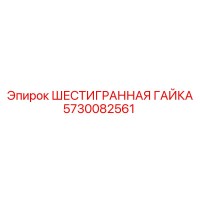 5730082561 ШЕСТИГРАННАЯ ГАЙКА Epiroc