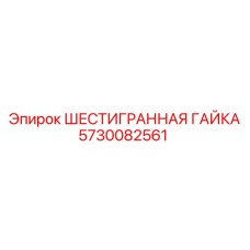 5730082561 ШЕСТИГРАННАЯ ГАЙКА Epiroc