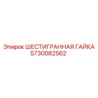 5730082562 ШЕСТИГРАННАЯ ГАЙКА Epiroc