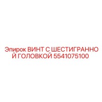 5541075100 ВИНТ С ШЕСТИГРАННОЙ ГОЛОВКОЙ Epiroc