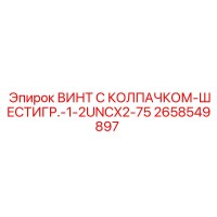 2658549897 ВИНТ С КОЛПАЧКОМ-ШЕСТИГР.-1-2UNCX2-75 Epiroc