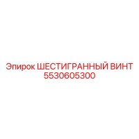 5530605300 ШЕСТИГРАННЫЙ ВИНТ Epiroc