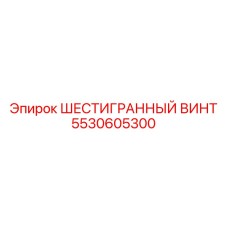 5530605300 ШЕСТИГРАННЫЙ ВИНТ Epiroc