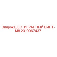 2310067437 ШЕСТИГРАННЫЙ ВИНТ-M8 Epiroc