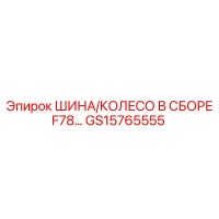 GS15765555 ШИНА/КОЛЕСО В СБОРЕ F78 Epiroc