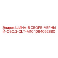 1094052880 ШИНА-В СБОРЕ-ЧЕРНЫЙ-ОБОД-QLT-M10 Epiroc