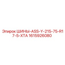 Покрышки ASS-Y XTA размер 215/75 R17.5 номер 1615926080