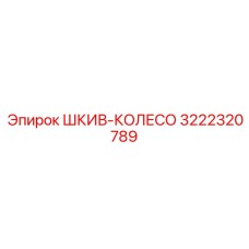 3222320789 ШКИВ-КОЛЕСО Epiroc
