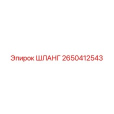 2650412543 ШЛАНГ Эпирок