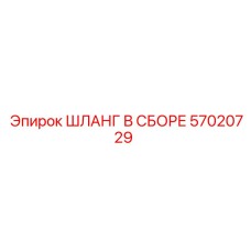57020729 ШЛАНГ В СБОРЕ Epiroc