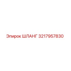 3217957830 ШЛАНГ Epiroc