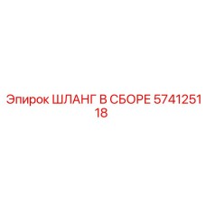 574125118 ШЛАНГ В СБОРЕ Epiroc