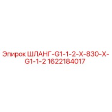 1622184017 ШЛАНГ-G1-1-2-X-830-X-G1-1-2 Epiroc