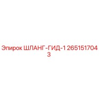 2651517043 ШЛАНГ-ГИД-1 Epiroc