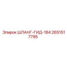 2651517795 ШЛАНГ-ГИД-184 Epiroc