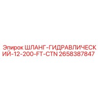 2658387847 ШЛАНГ-ГИДРАВЛИЧЕСКИЙ-12-200-FT-CTN Epiroc
