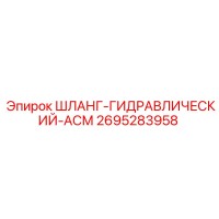 2695283958 ШЛАНГ-ГИДРАВЛИЧЕСКИЙ-АСМ Epiroc