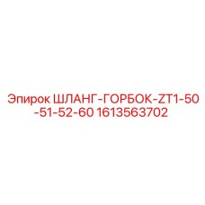 1613563702 ШЛАНГ-ГОРБОК-ZT1-50-51-52-60 Epiroc