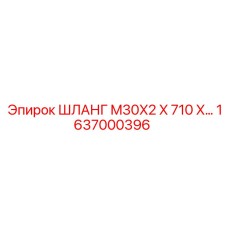 1637000396 ШЛАНГ M30X2 X 710 X… Epiroc