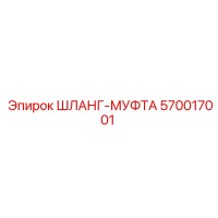 570017001 ШЛАНГ-МУФТА Epiroc