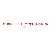 570017003 ШЛАНГ-МУФТА Epiroc
