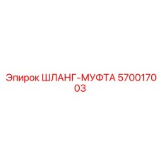 570017003 ШЛАНГ-МУФТА Epiroc