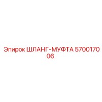 570017006 ШЛАНГ-МУФТА Epiroc