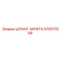 570017009 ШЛАНГ-МУФТА Epiroc