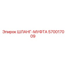 570017009 ШЛАНГ-МУФТА Epiroc